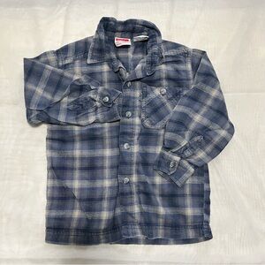 Levi's Kids Blue Checkered Shirt